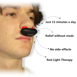 Oveallgo™ RespiRelief ULTRA Red Light Nasal Therapy Instrument