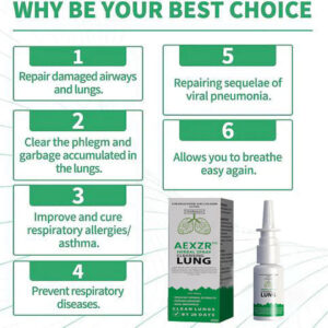 AEXZR™ Organic Herbal Lung Cleanse Repair Nasal Spray