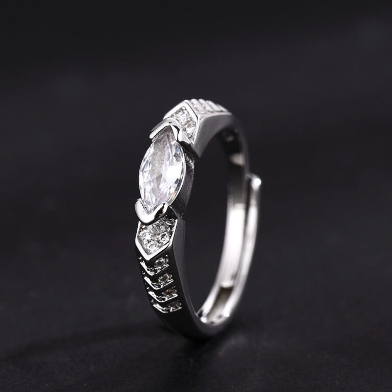 Histone Magnetology Moissanite Diamond Ring