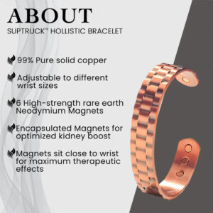 SUPTRUCK™ KidneyPower Magnetic Copper Bracelet