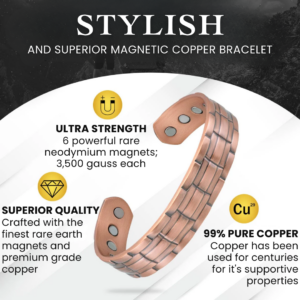 SUPTRUCK™ KidneyPower Magnetic Copper Bracelet