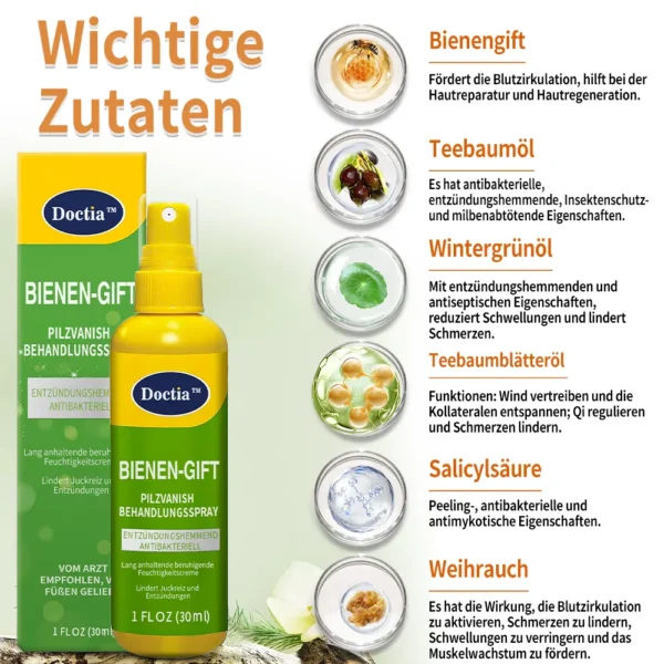 DOCTIA™ Bienen-Gift PilzVanis h Behandlungs spray