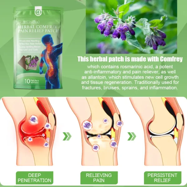 Herbal Comfrey Pain Relief Patch