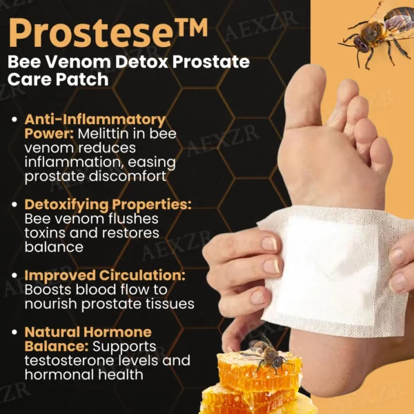 Prostese™ Bee Venom Detox Prostate Care Patch - Highly Recommended by Medical Experts!