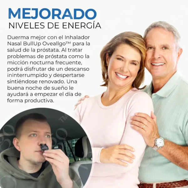 Oveallgo™ Inhalador Nasal de Doble Orificio BullUp de España para la Salud Prostática