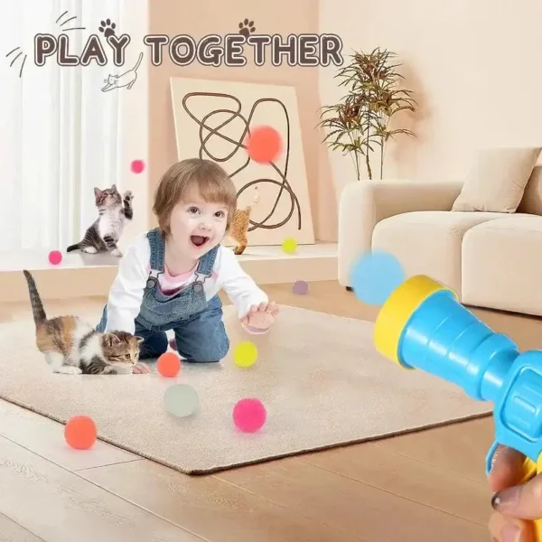 Pet Interactive Plush Ball Shooting Gun - Image 4