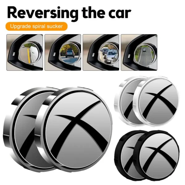 Suction Cup Car Convex Blind Spot Mirror (1 Set / 2 Pcs) - Image 10