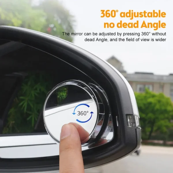 Suction Cup Car Convex Blind Spot Mirror (1 Set / 2 Pcs) - Image 2