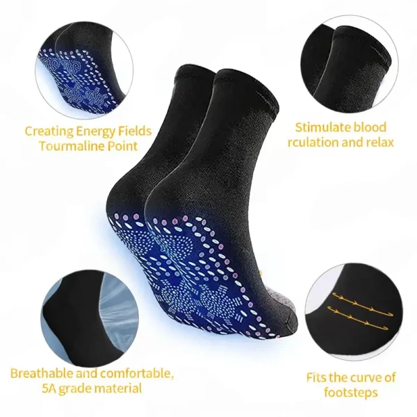 NESLEMY® VitaluxeTourmaline Magnetic Compression Therapy Socks - Image 12